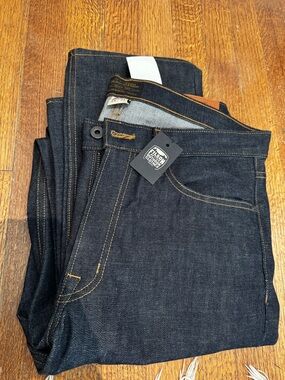 Filson Indigo Straight Men's Rail-Splitter Selvedge Jeans NWT 34x34